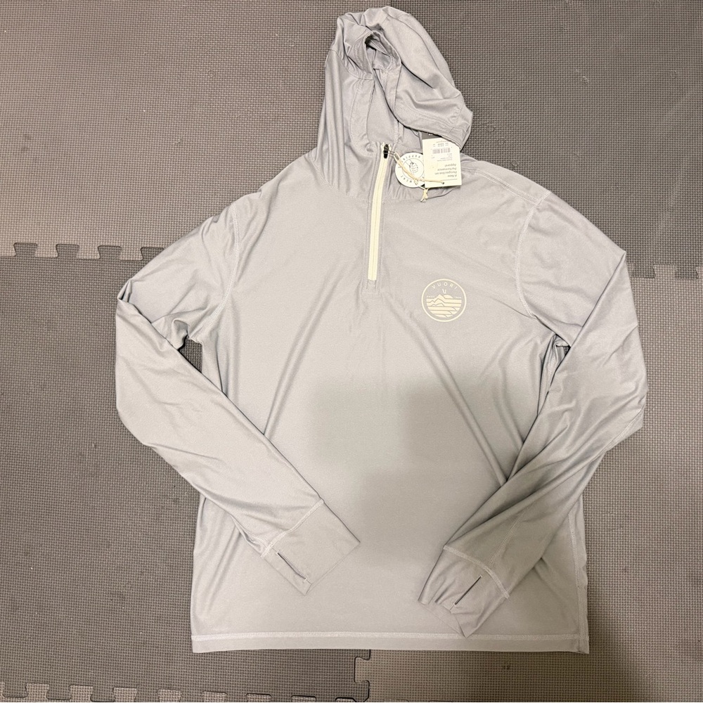 GUC Men’s Vuori Light Gray Uluwatu Water Hoodie Large